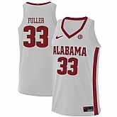 Alabama Crimson Tide #33 Landon Fuller White College Basketball Jersey Dzhi,baseball caps,new era cap wholesale,wholesale hats